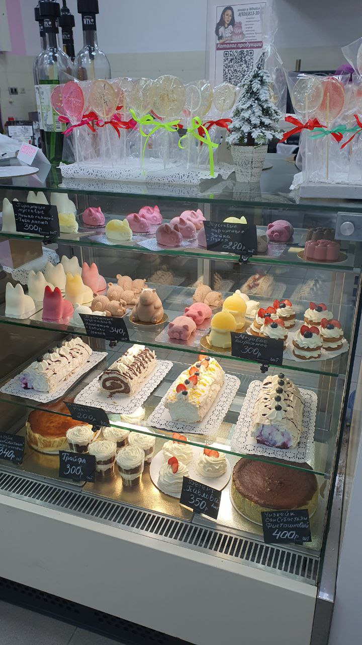 Ассортимент кондитерских изделий